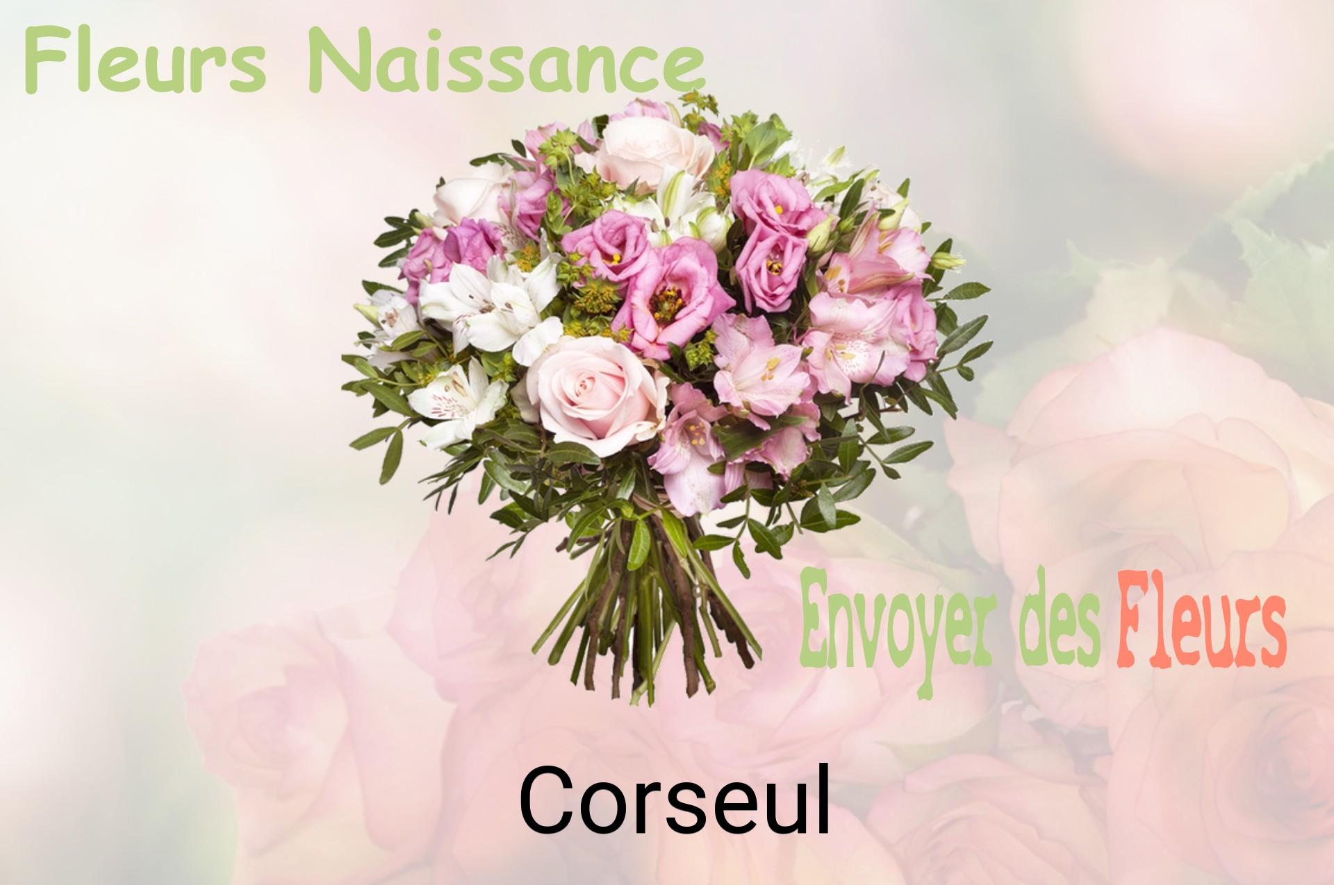 Bouquet de fleurs de naissance livré à Corseul