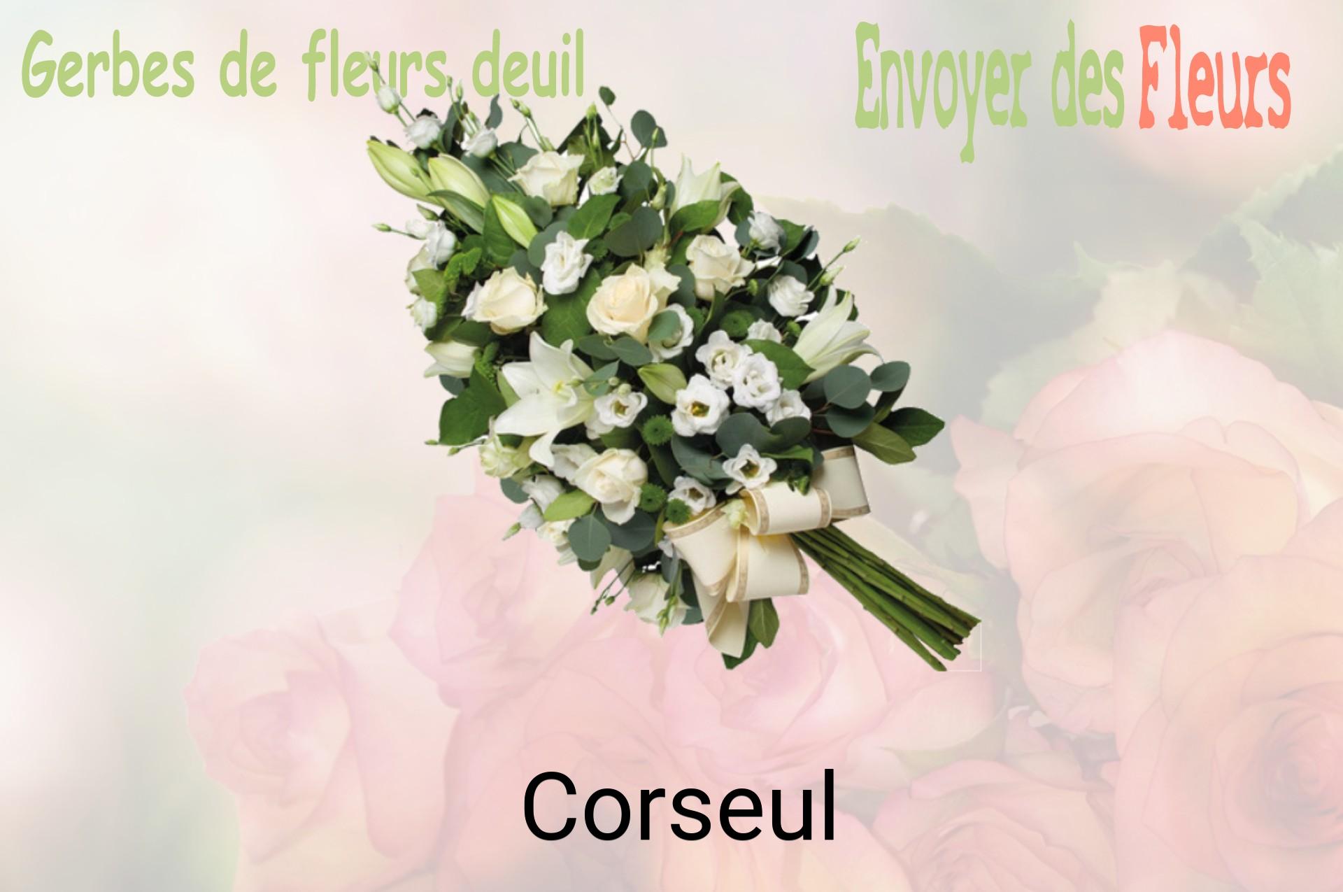 Gerbe de fleurs de deuil livrée à Corseul